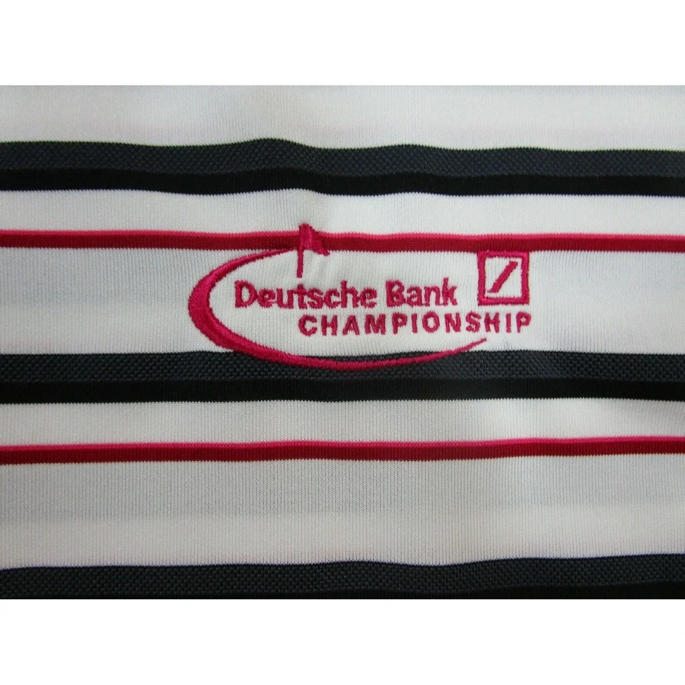 Nike Mens Dri Fit Golf Shirt Polo XL Deutsche Bank Championship logo TPC Dri-fit